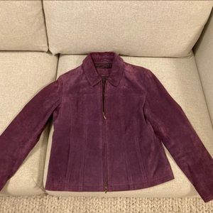 Vintage Purple Suede Coat - XS/S great condition!